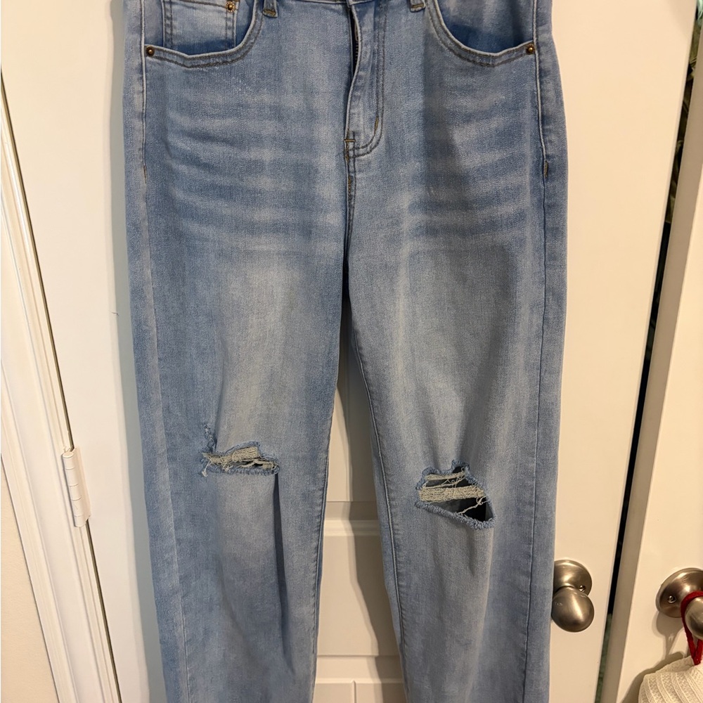Amazon Light Blue Straight Leg Women Jeans